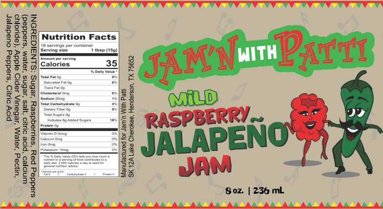 Raspberry Jalapeno Jam Mild